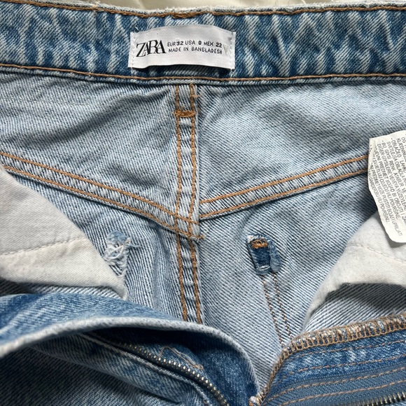 Zara High Waisted Straight Leg Jeans - Picture 4 of 4